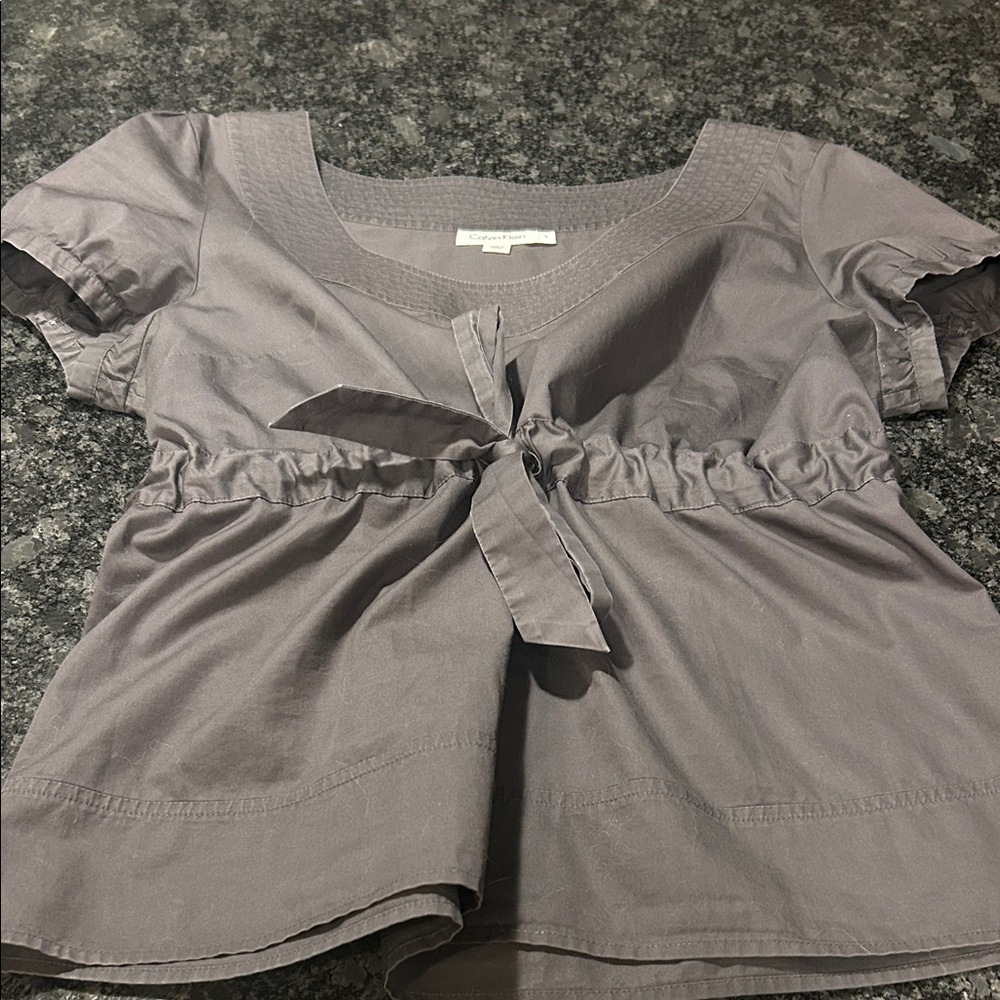 Calvin Klein Light Gray Women's Blouse